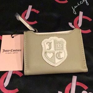 Juicy Couture queen of everything Cafe Latte and PINK wallet card holder coin